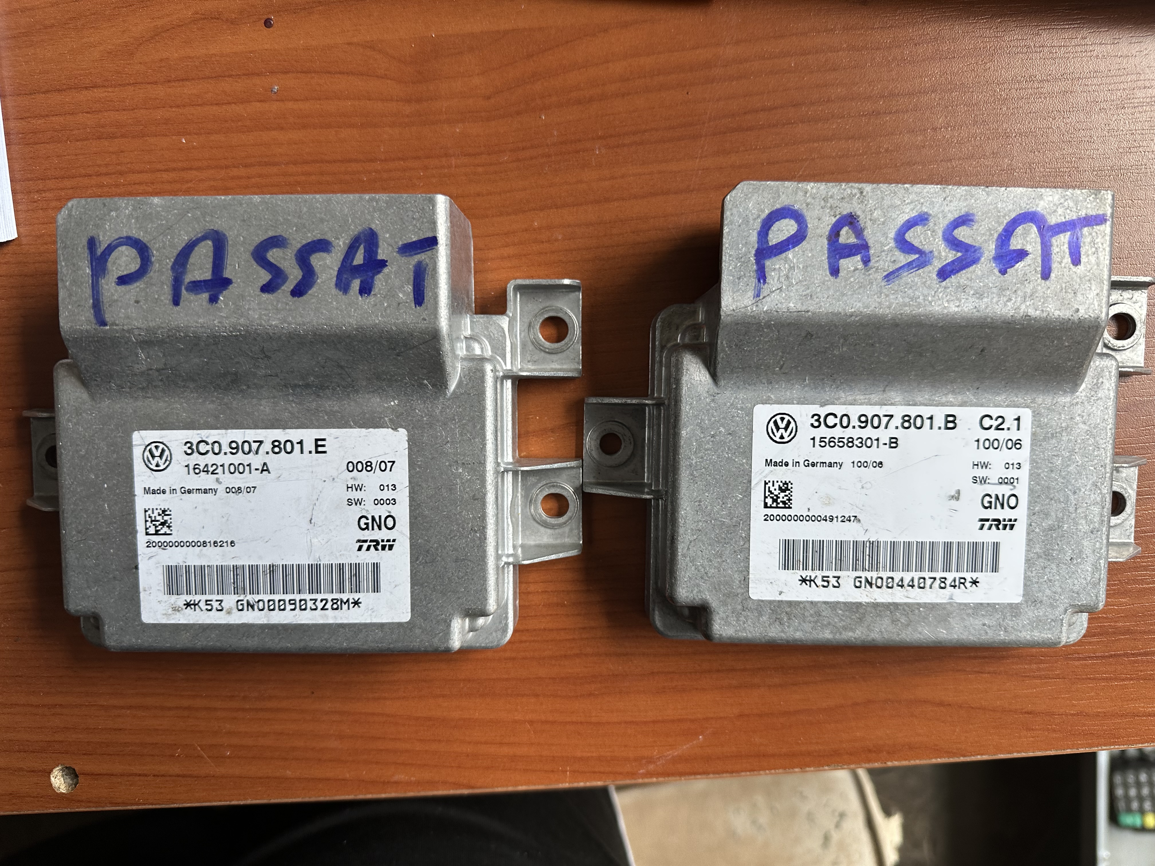 VW PASSAT EL FREN MODÜLÜ 3C0907801E 3C0907801B 16221001-A 15658301-B